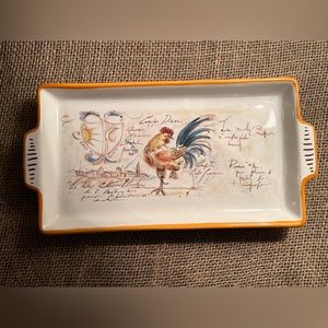 Nova Deruta Rooster Platter